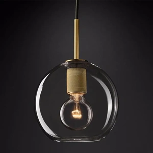 Изображение Подвесной Светильник Rh Utilitaire Globe Pendant Brass By Imperiumloft