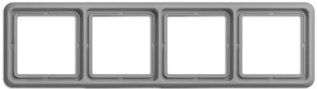 Изображение Рамка четверная, горизонтальная/вертикальная, Jung CD 500, серый CD584GR CD 500