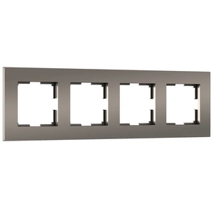 Изображение Рамка на 4 поста Slab (бронза матовый) W0042963