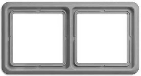 Изображение Рамка двойная, горизонтальная/вертикальная, Jung CD 500, серый CD582GR CD 500