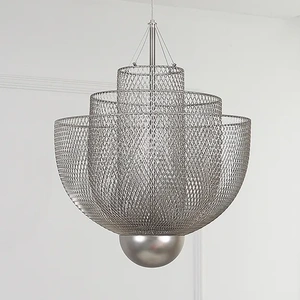 Изображение Подвесная Люстра Meshmatica D60 Nickel By Imperiumloft