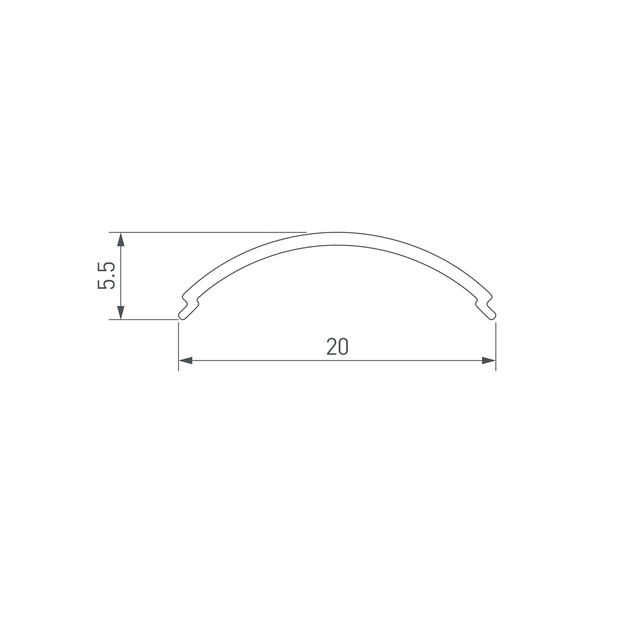 Экран SL-KANT-H16-3000 ROUND OPAL (Arlight, Пластик) - Изображение