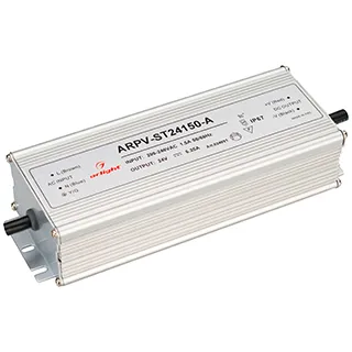 Блок питания ARPV-ST24150-A (24V, 6.3A, 150W) (Arlight, IP67 Металл, 3 года) - Изображение