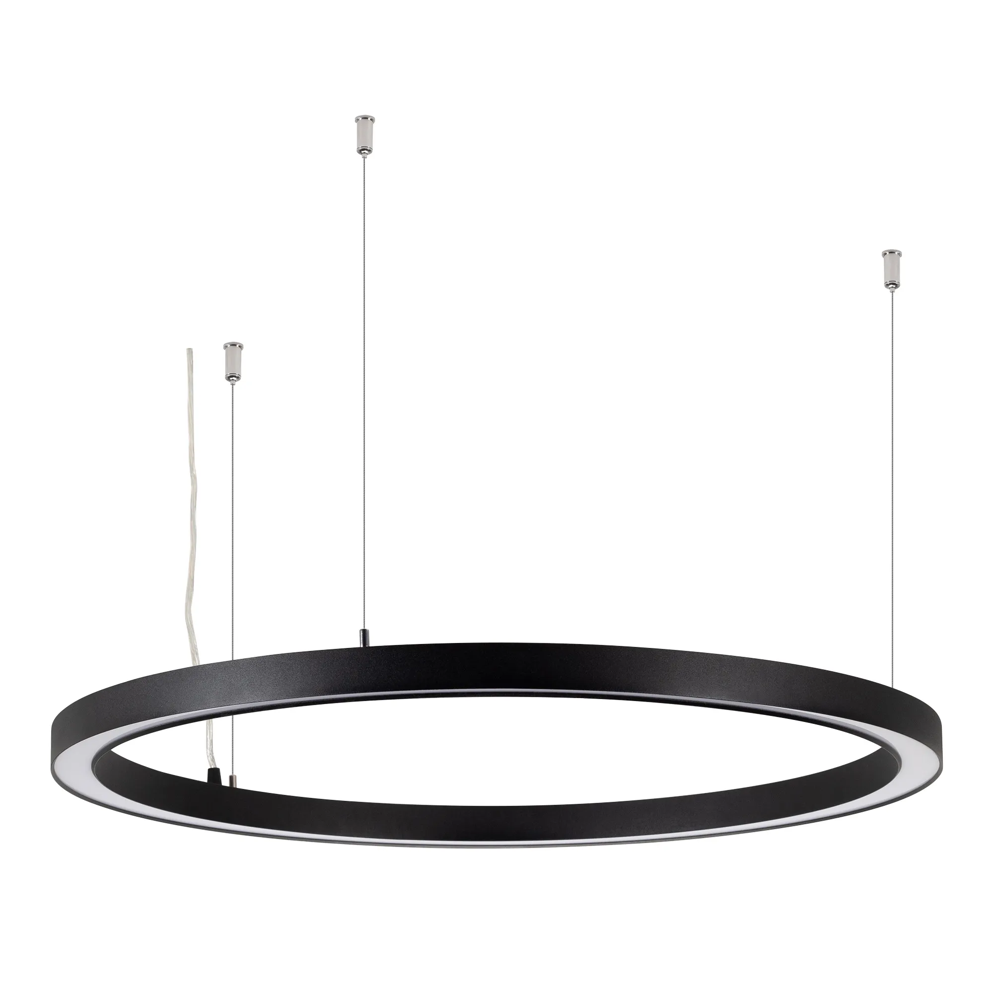 Светильник SP-CIRCLE-HANG-O3535-D1000-60W Day4000 (RAL9005, 120 deg, 230V) IP40 LED (Arlight, Алюминий) - Изображение