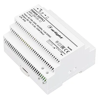 Блок питания ARV-DR135-12 (12V, 11.3A, 135W) (Arlight, IP20 DIN-рейка) - Изображение