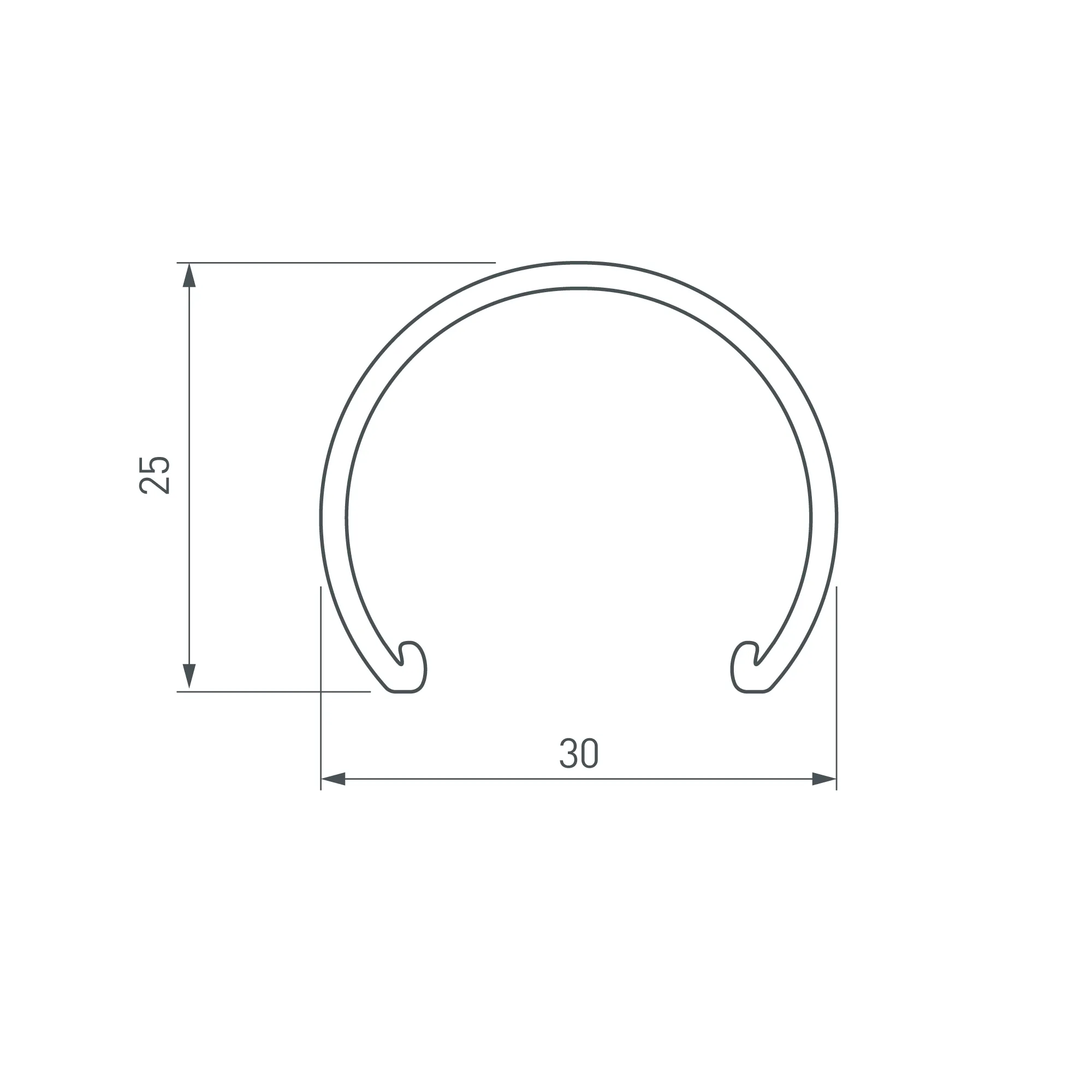 Экран матовый ROUND-D30 OPAL (Arlight, Пластик) - Изображение