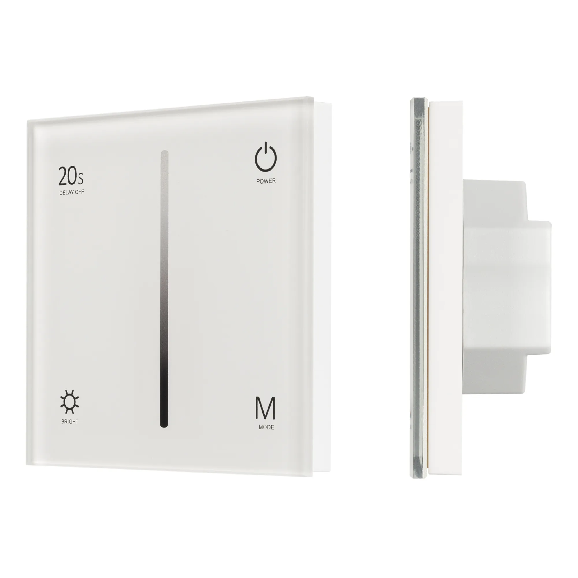 Панель SMART-P6-DIM-G-IN White (12-24V, 4x3A, Sens, 2.4G) (Arlight, IP20 Пластик, 5 лет) - Изображение