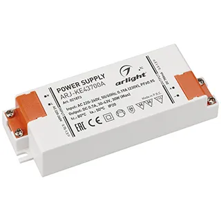 Блок питания ARJ-KE43700A (30W, 700mA, PFC) (Arlight, IP20 Пластик, 5 лет) - Изображение