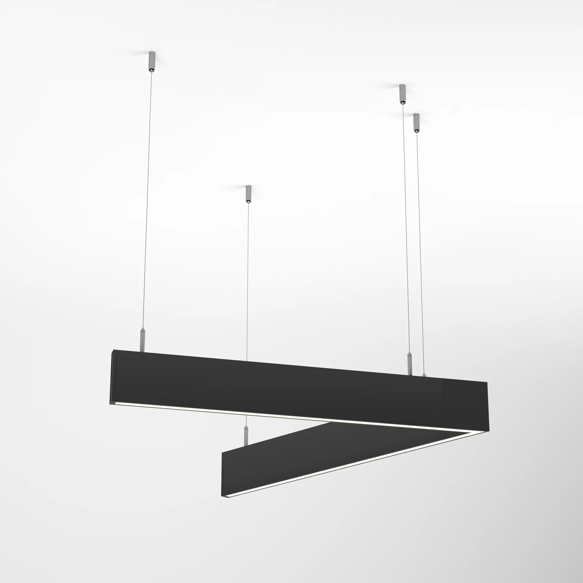 Светильник ALT-LINEAIR-ANGLE-60-FLAT-UPDOWN-DIM-1290x1115-85W Day4000 (BK, 100 deg, 230V) (Arlight, IP20 Металл, 3 года) - Изображение