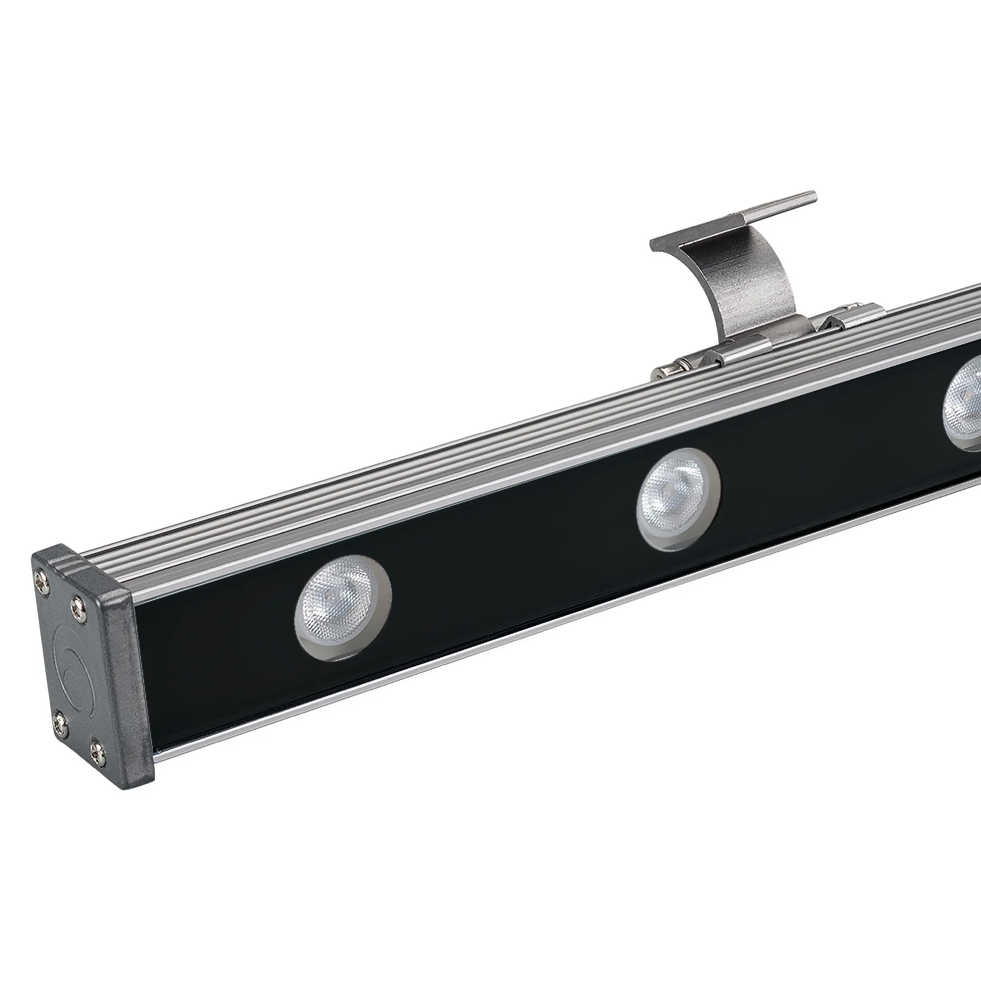Линейный прожектор AR-LINE-1000-12W Warm3000 (GR, 15x60 deg, 230V) (Arlight, IP65 Металл, 3 года) - Изображение
