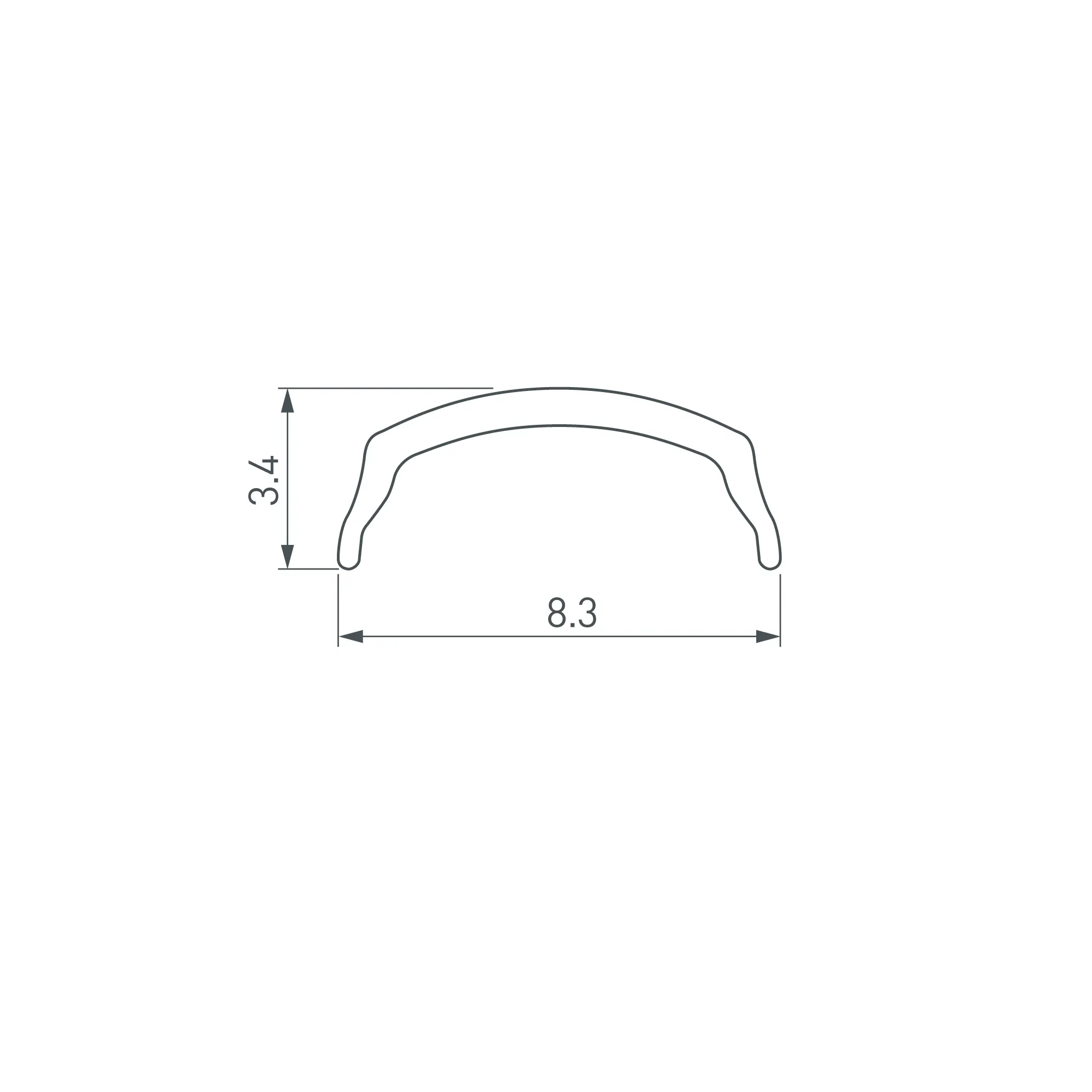 Экран ARH-BENT-W11-2000 Opal (Arlight, Пластик) - Изображение