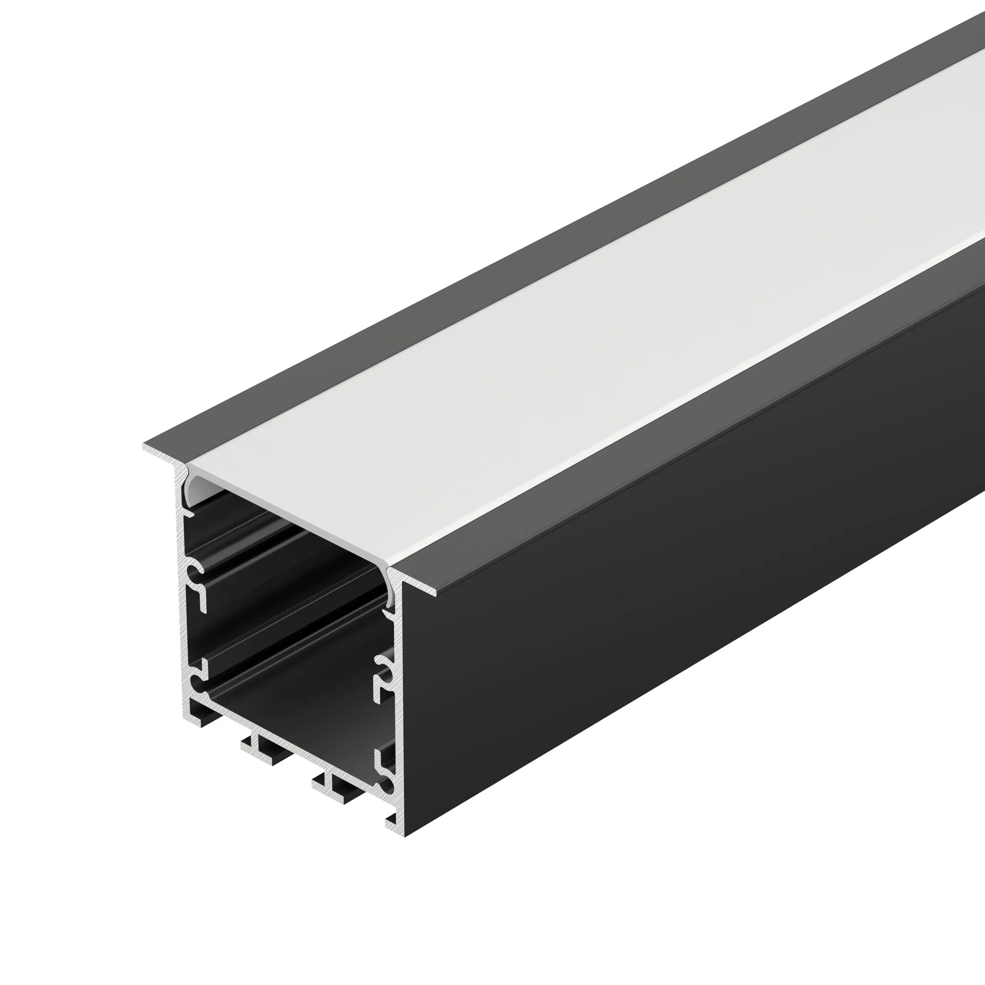 Профиль LINIA49-F-M-2000 BLACK (Arlight, Алюминий) - Изображение