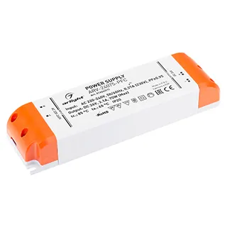 Блок питания ARV-24075-PFC (24V, 3.1A, 75W) (Arlight, IP20 Пластик, 2 года) - Изображение