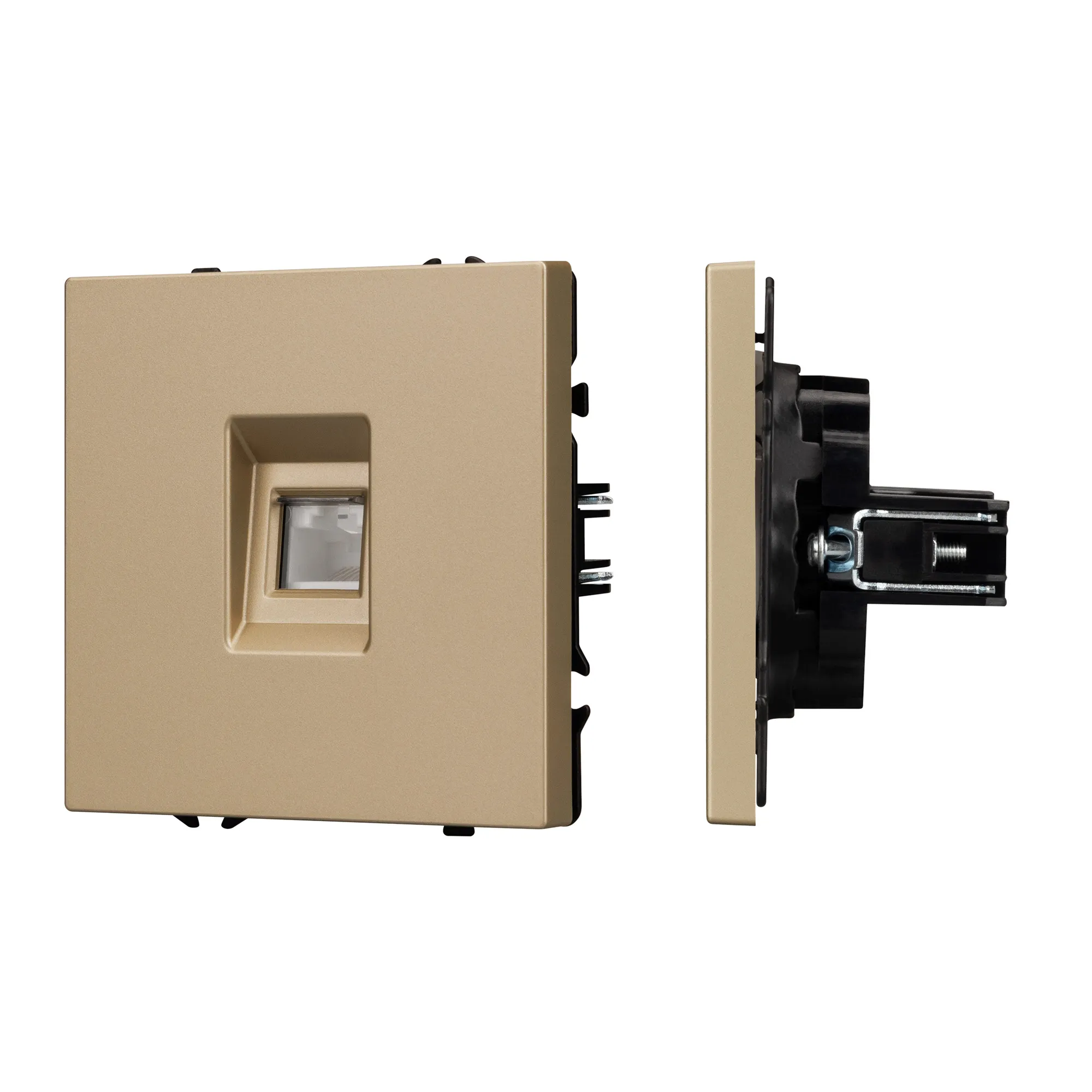 Механизм компьютерной розетки SCT-NOBE-MPC1-SFPL-GD (RJ-45, CAT6) (Arlight, -) - Изображение