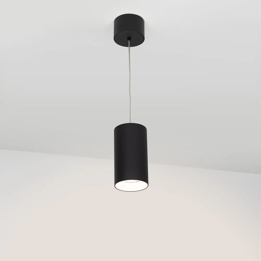 Светильник подвесной SP-POLO-R85-2-15W Warm White 40deg (Black, White Ring) (Arlight, IP20 Металл, 3 года) - Изображение