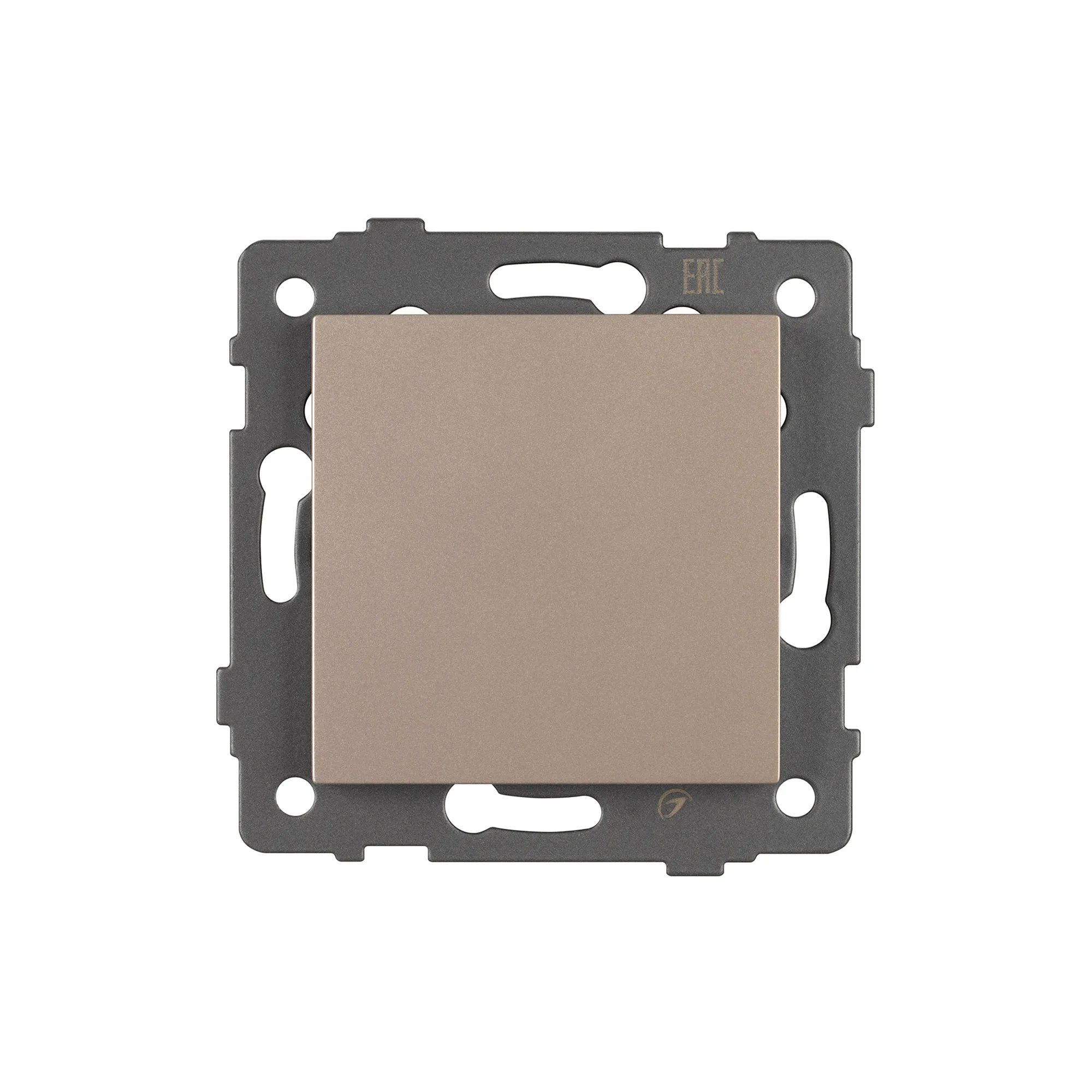 Механизм выключателя одноклавишный проходной SWT-MKP1-PL-GD-V (250V, 10A) (Arlight, -) - Изображение