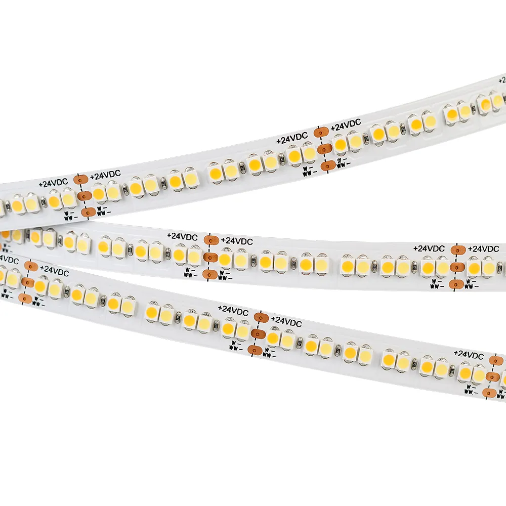 Лента светодиодная RT 6-5000 24V White-MIX 4x (3528, 240 LED/m, LUX) (Arlight, Изменяемая ЦТ) - Изображение