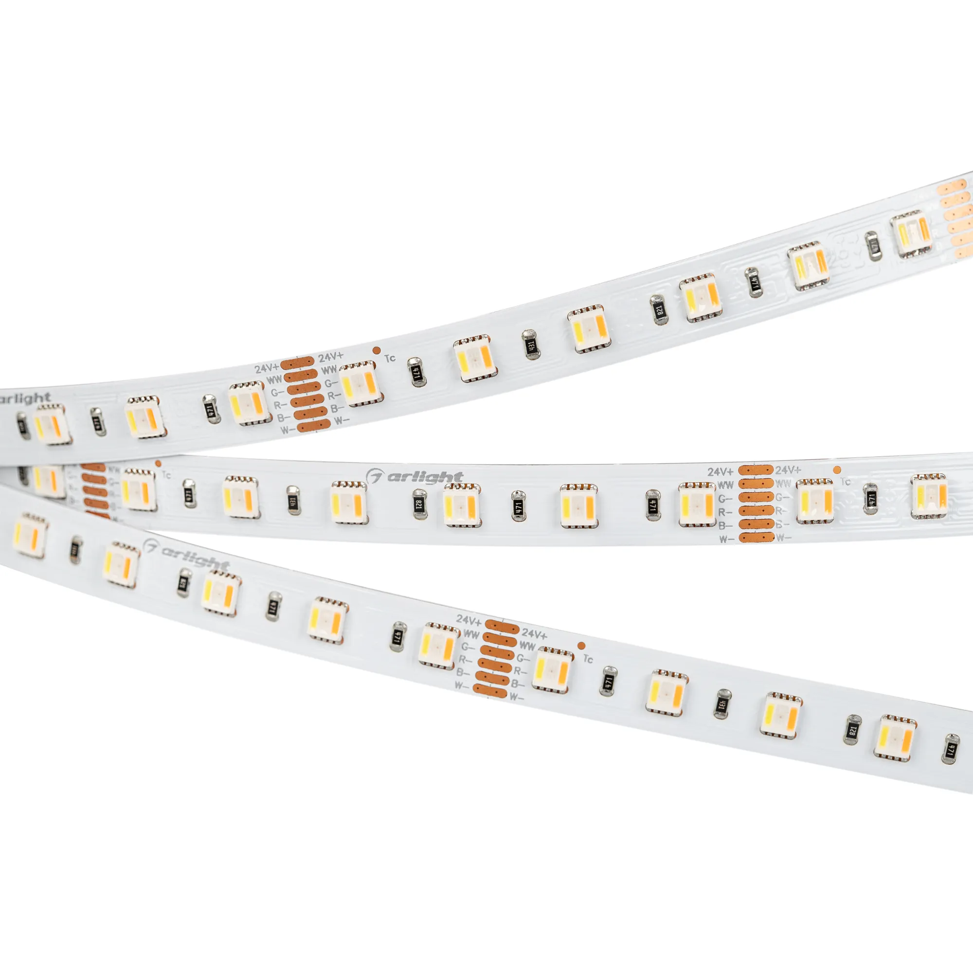 Лента RT 2-5000 24V RGBW-MIX 12mm (5060-One, 60 LED/m, LUX) (Arlight, 20 Вт/м, IP20) - Изображение