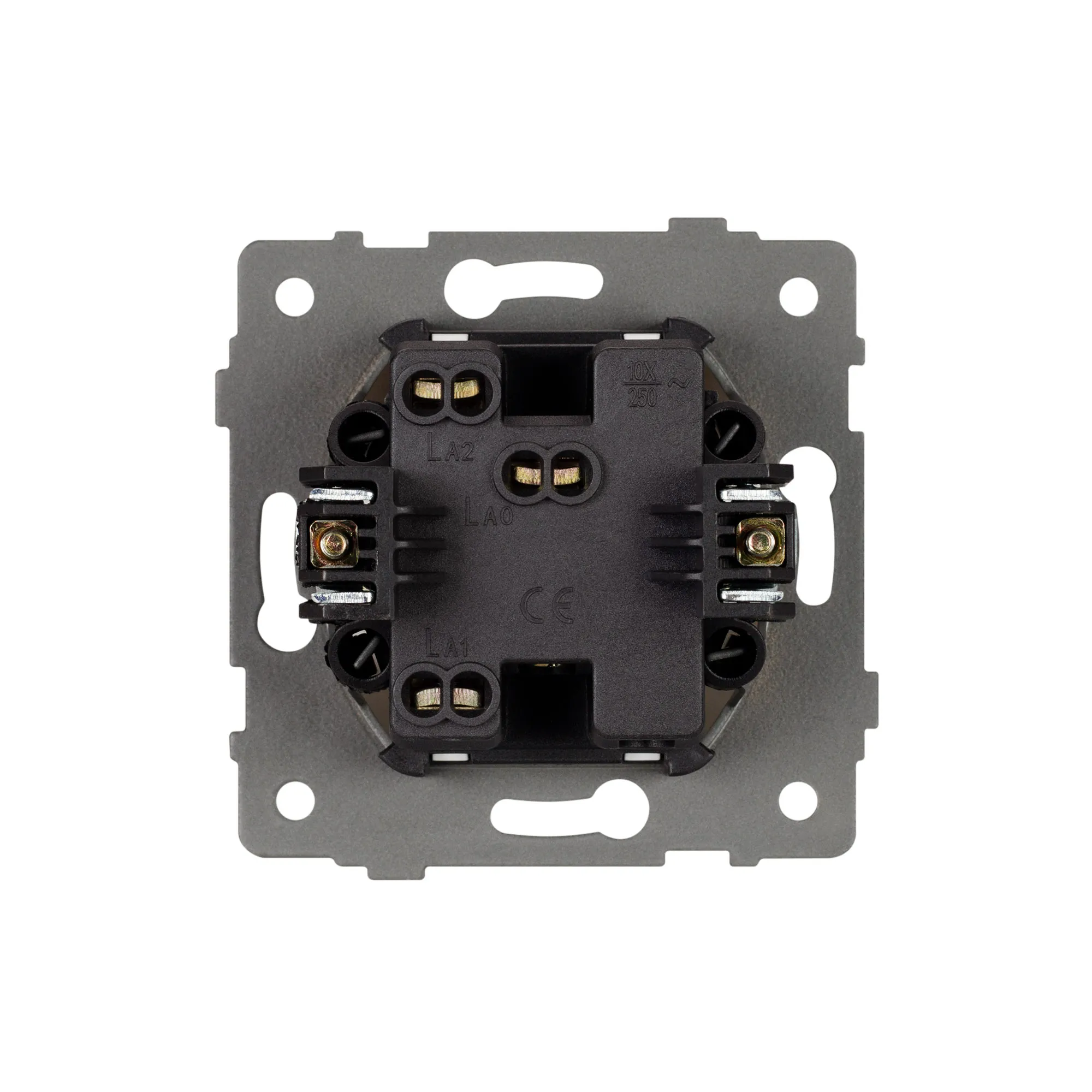Механизм выключателя одноклавишный проходной SWT-MKP1-PL-GR-V (250V, 10A) (Arlight, -) - Изображение