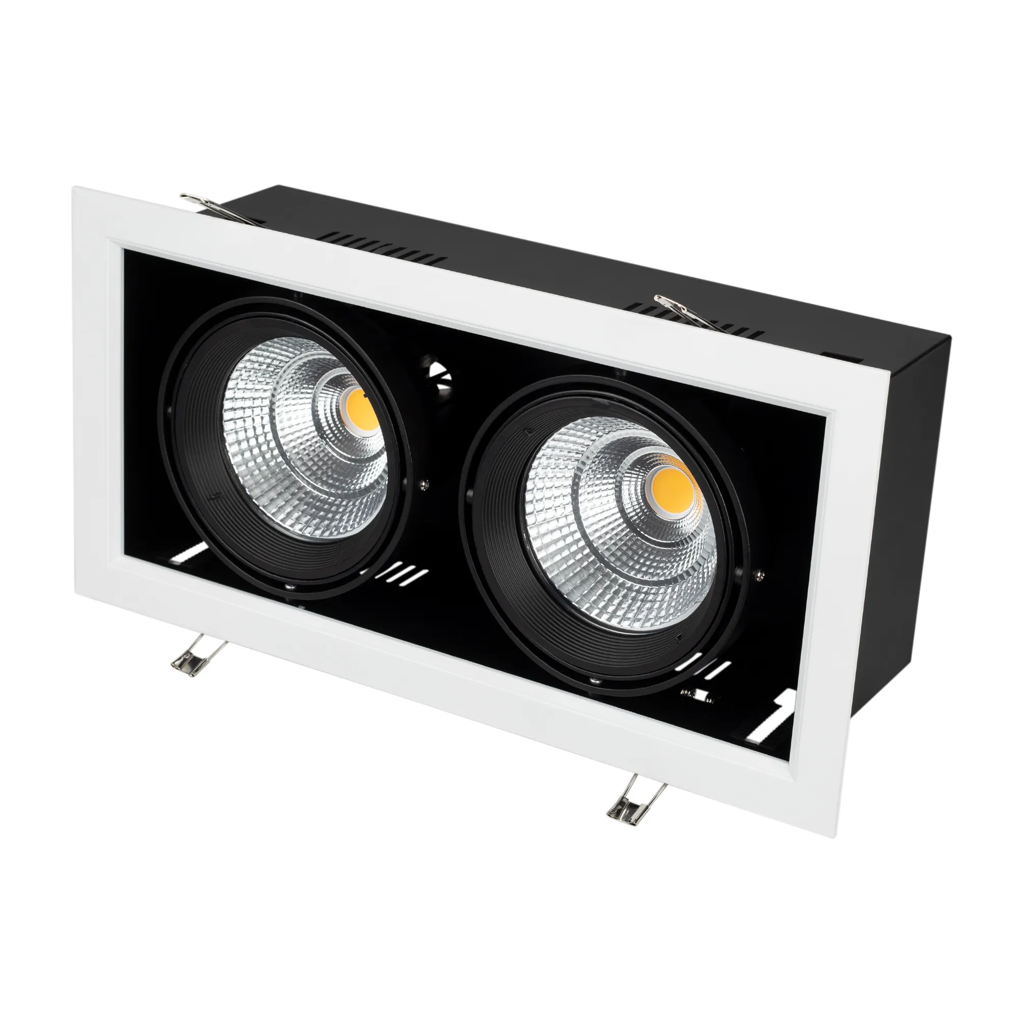 Светильник CL-KARDAN-S375x190-2x25W White6000 (WH-BK, 30 deg) (Arlight, IP20 Металл, 3 года) - Изображение