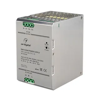 Блок питания ARV-DRP480-PFC-48 (48V, 10A, 480W) (Arlight, IP20 Металл, 5 лет) - Изображение