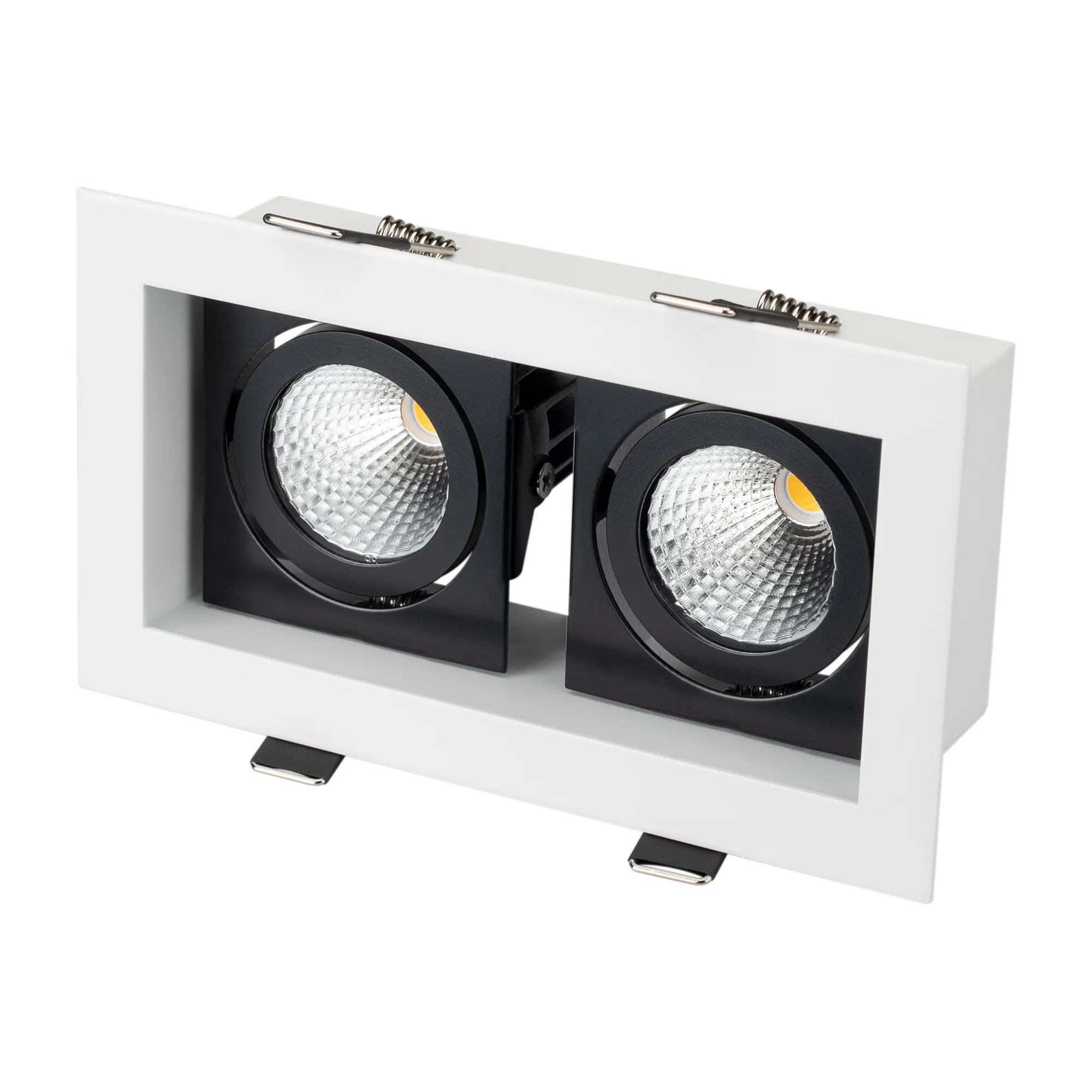 Светильник CL-KARDAN-S180x102-2x9W White (WH-BK, 38 deg) (Arlight, IP20 Металл, 3 года) - Изображение