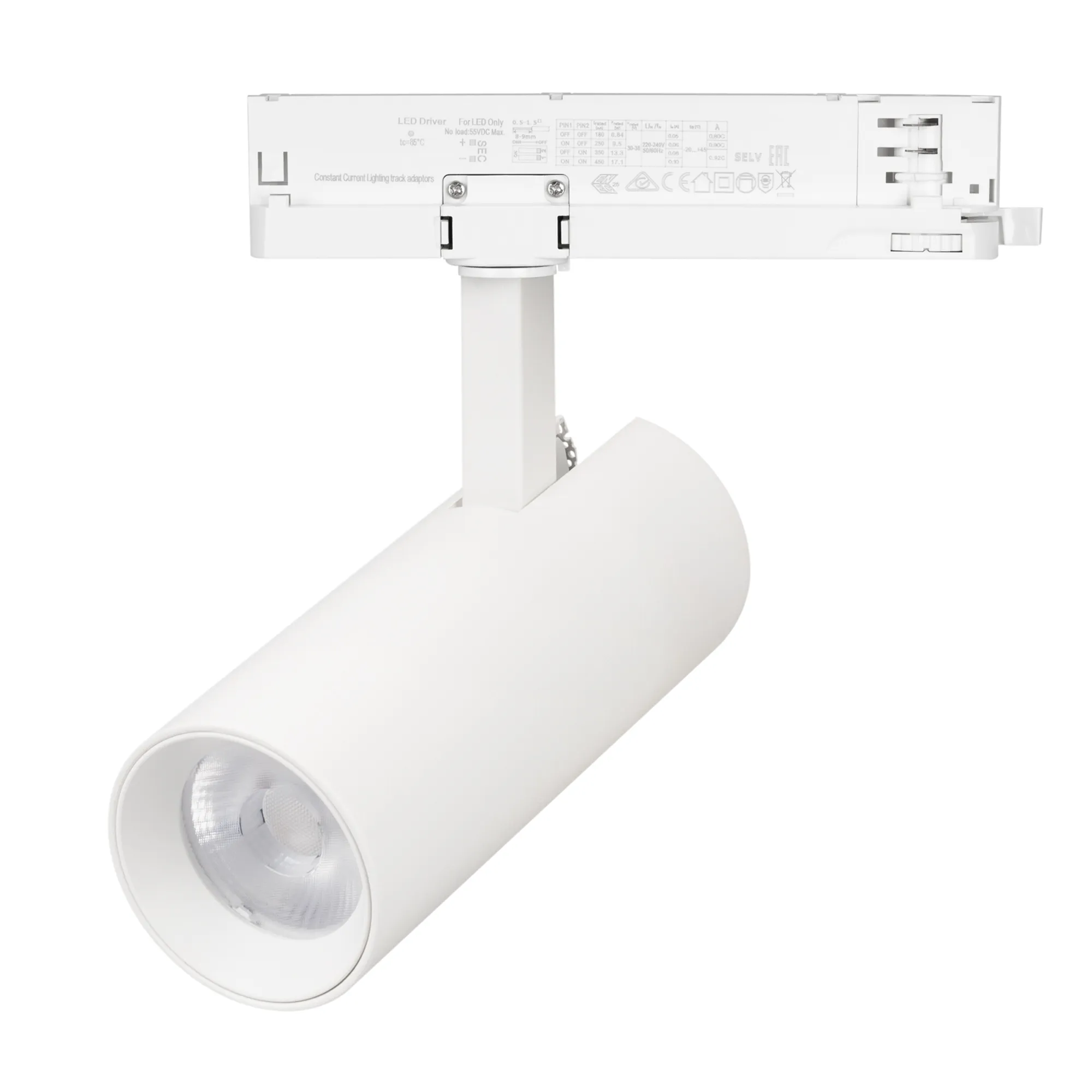 Светильник LGD-GERA-2TR-R74-20W Warm3000 (WH, 15 deg, 230V) (Arlight, IP20 Металл, 5 лет) - Изображение