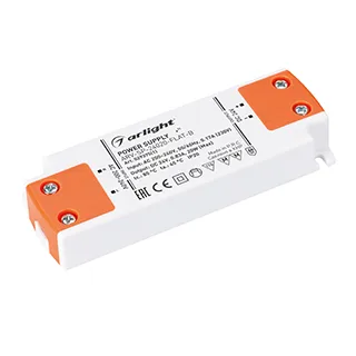 Блок питания ARV-SP-24020-FLAT-B (24V, 0.83A, 20W) (Arlight, IP20 Пластик, 5 лет) - Изображение