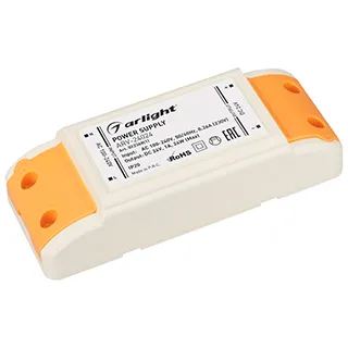 Блок питания ARV-24024 (24V, 1A, 24W) (Arlight, IP20 Пластик, 2 года) - Изображение