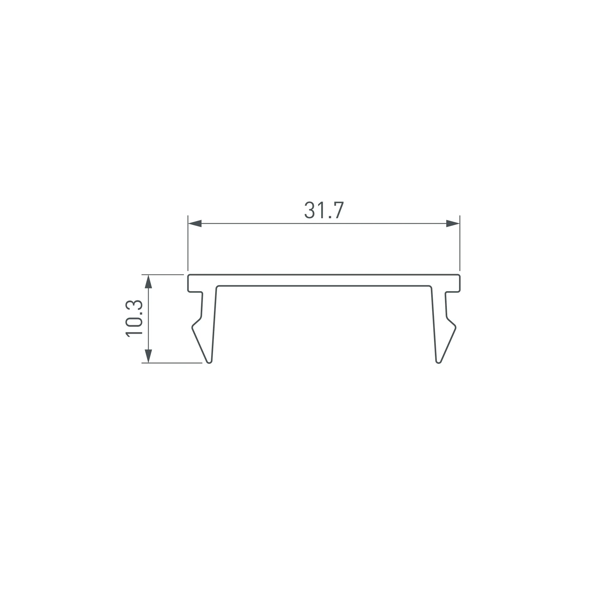 Экран LINE-S-W32-2000 OPAL (Arlight, Пластик) - Изображение