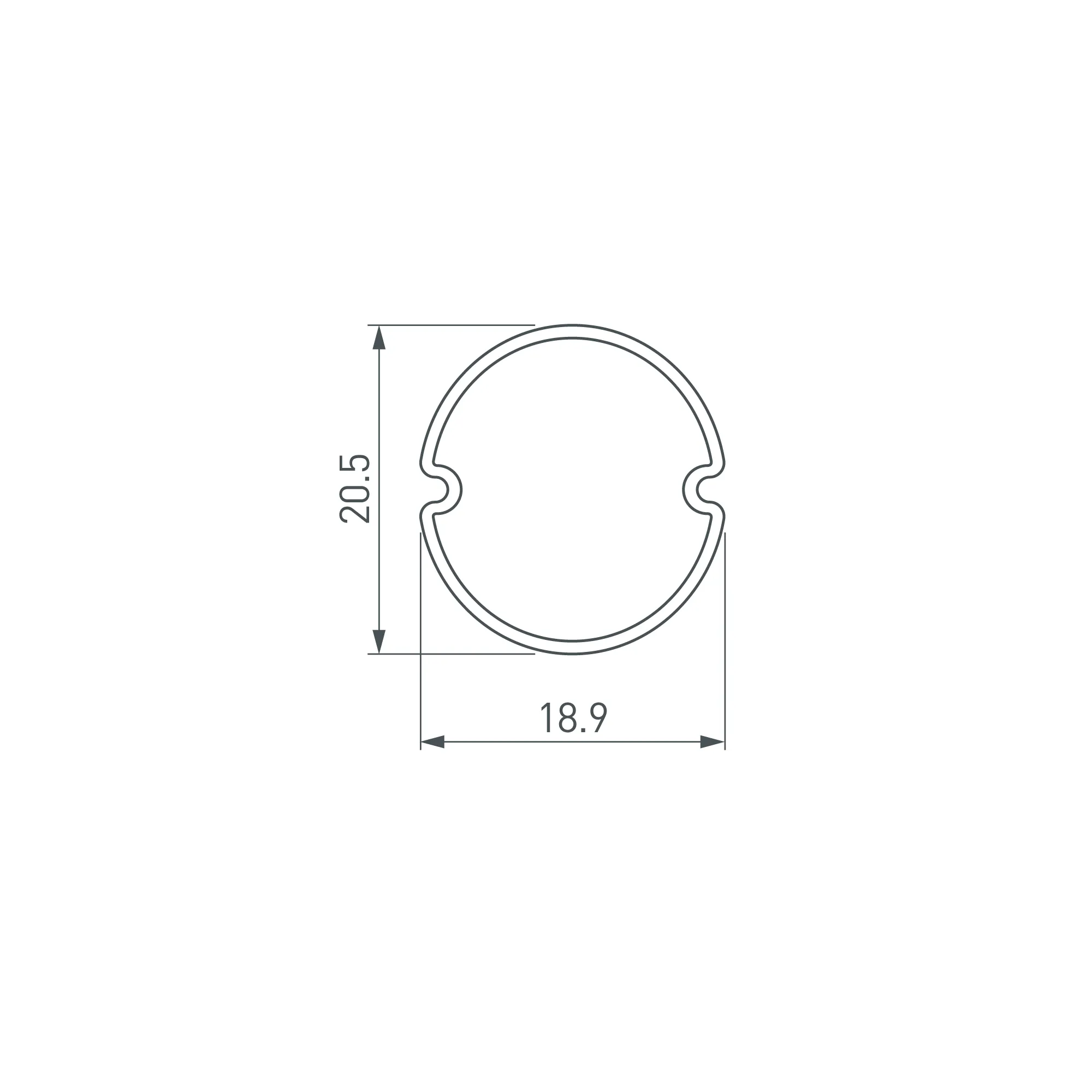 Экран ARH-ROUND-D20-DUAL-2000 OPAL BLACK (Arlight, Пластик) - Изображение