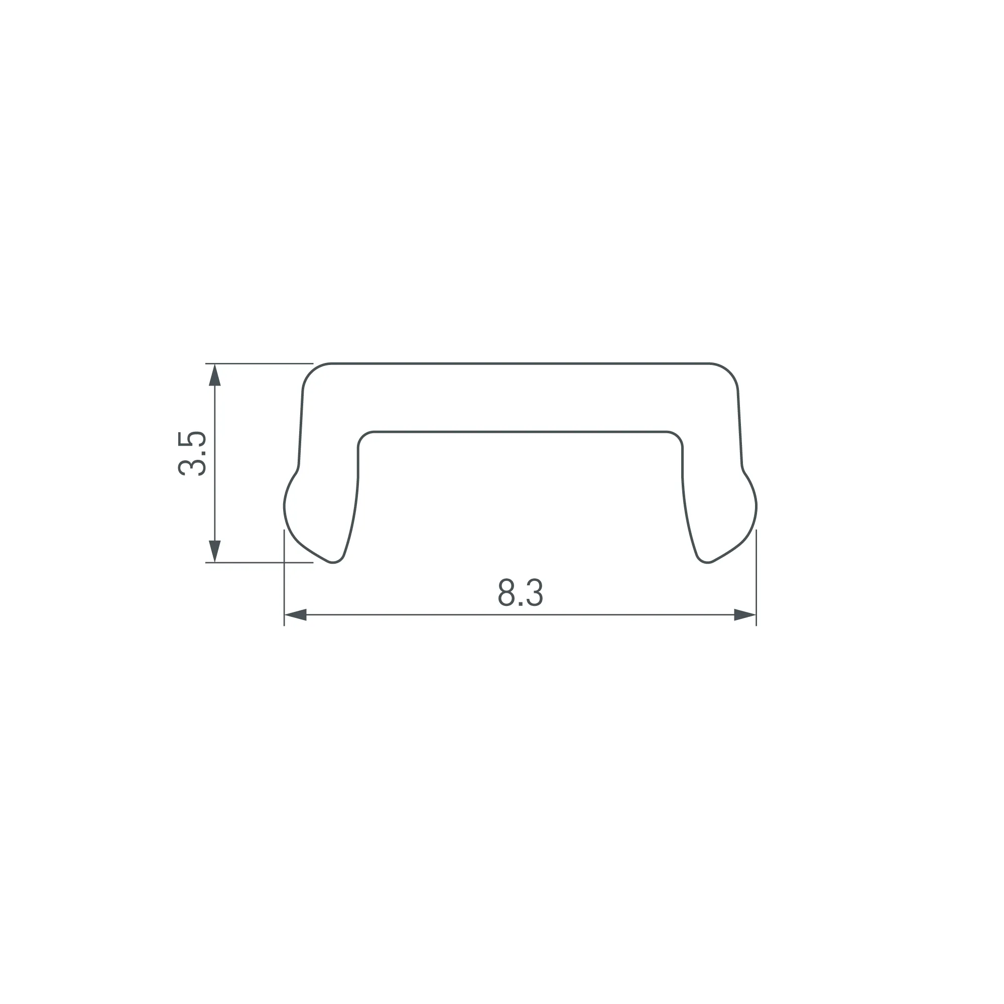 Экран LINE-1019-W8-2000 OPAL (Arlight, Пластик) - Изображение