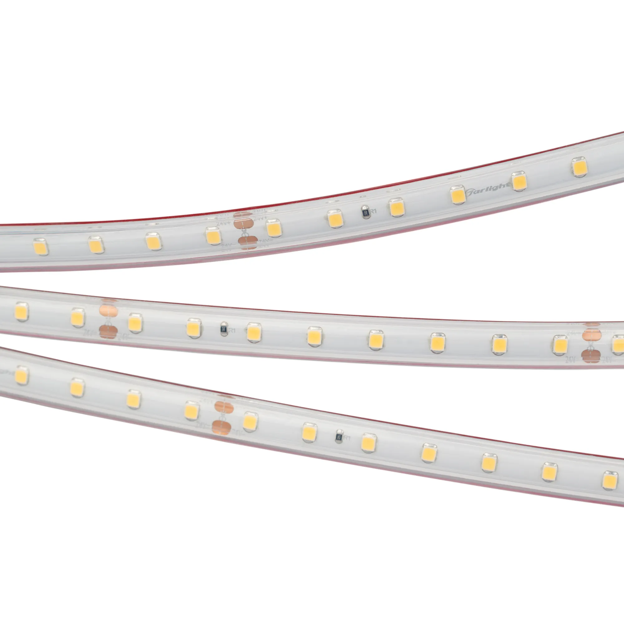 Лента светодиодная RTW 2-5000PS 24V Warm3500 (2835, 80 LED/m, LUX) (Arlight, 6 Вт/м, IP67)