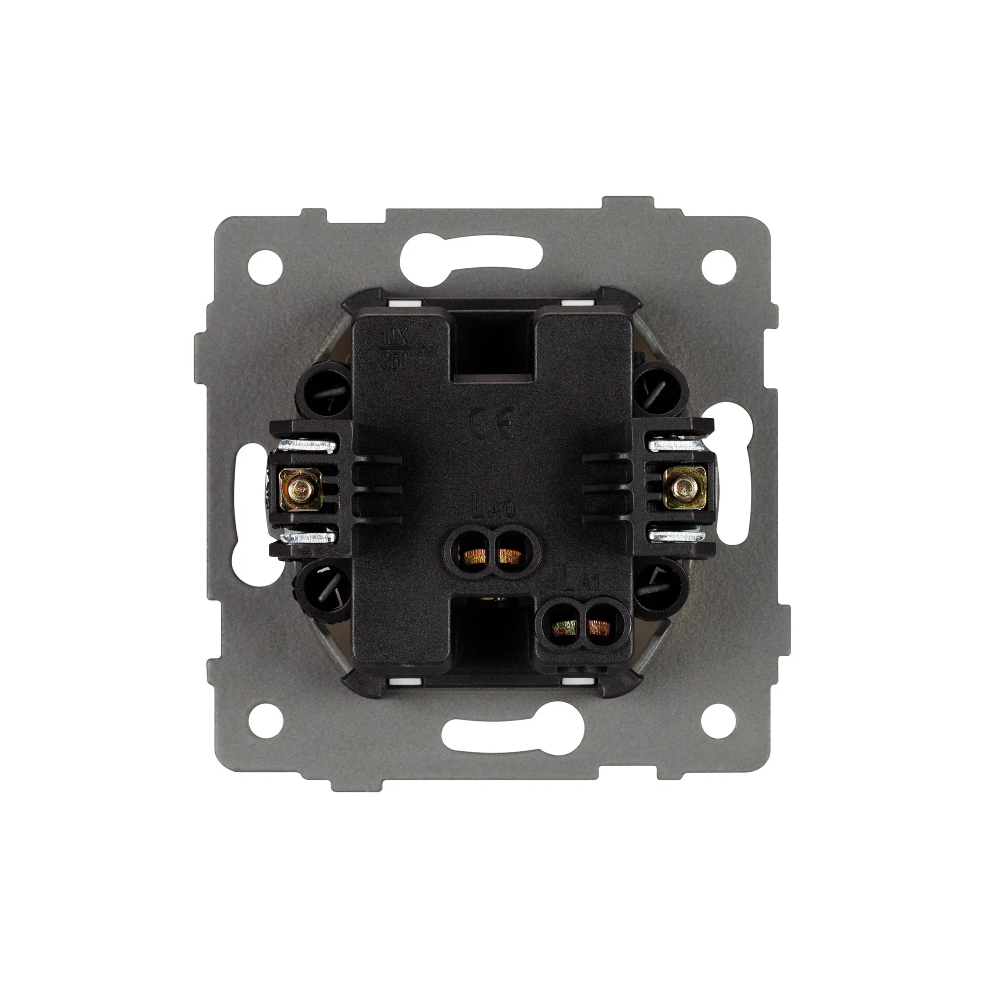 Механизм выключателя одноклавишный самовозвратный SWT-MKR1-PL-WH-V (250V, 10A) (Arlight, -) - Изображение