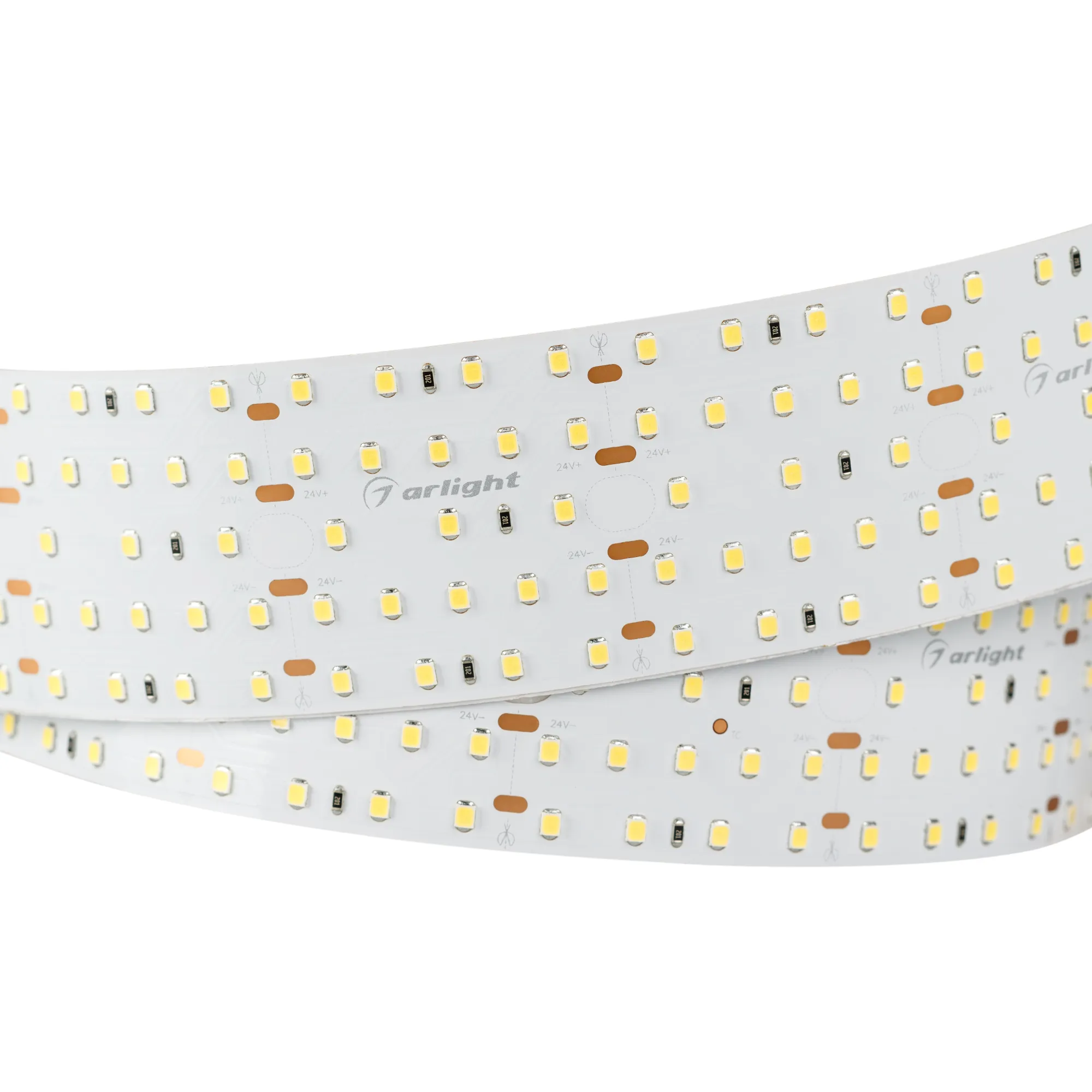 Лента светодиодная S2-2500 24V White 6000K 52mm (2835, 420 LED/m, LUX) (Arlight, 30 Вт/м, IP20)