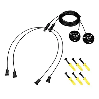 Подвес LINE-6070 2x4m Set BLACK (Pad 9x2mm) (Arlight, Металл) - Изображение