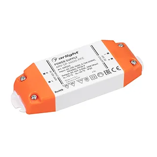 Блок питания ARV-SP-24020-PFC (24V, 0.83A, 20W) (Arlight, IP20 Пластик, 5 лет) - Изображение