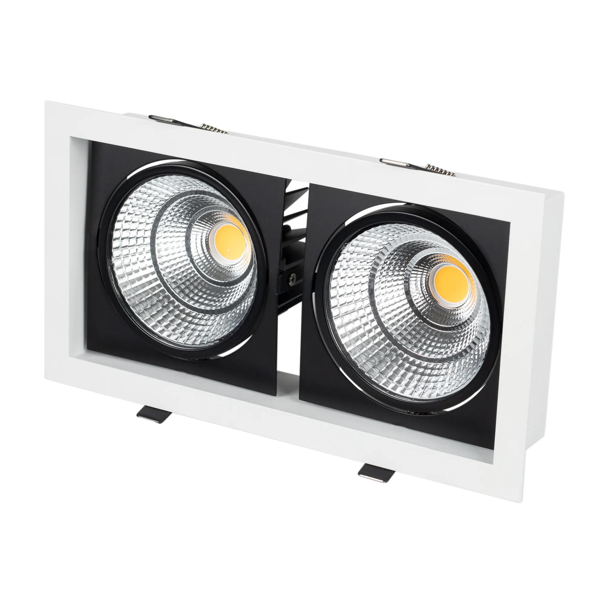 Светильник CL-KARDAN-S283x152-2x25W Warm3000 (WH-BK, 30 deg) (Arlight, IP20 Металл, 3 года) - Изображение