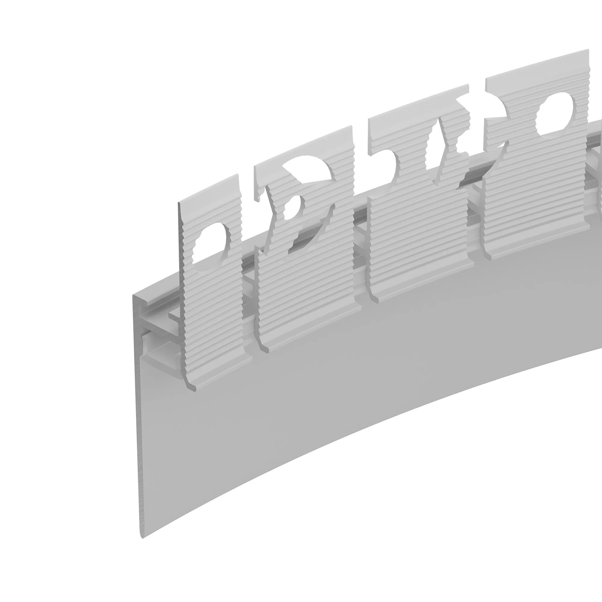 Профиль PLINTUS-FANTOM-BENT-H35-SIDE-2000 WHITE (Arlight, Алюминий) - Изображение