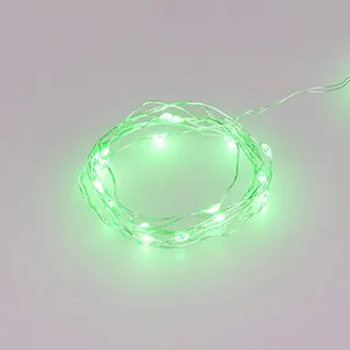 Светодиодная гирлянда ARD-DEW-HOME-2000-CLEAR-20LED-STD Green (1.5V, Battery Pack, Cork) (Ardecoled, IP20) - Изображение