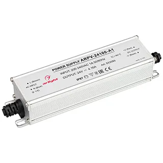 Блок питания ARPV-24100-A1 (24V, 4.16A, 100W) (Arlight, IP67 Металл, 3 года) - Изображение