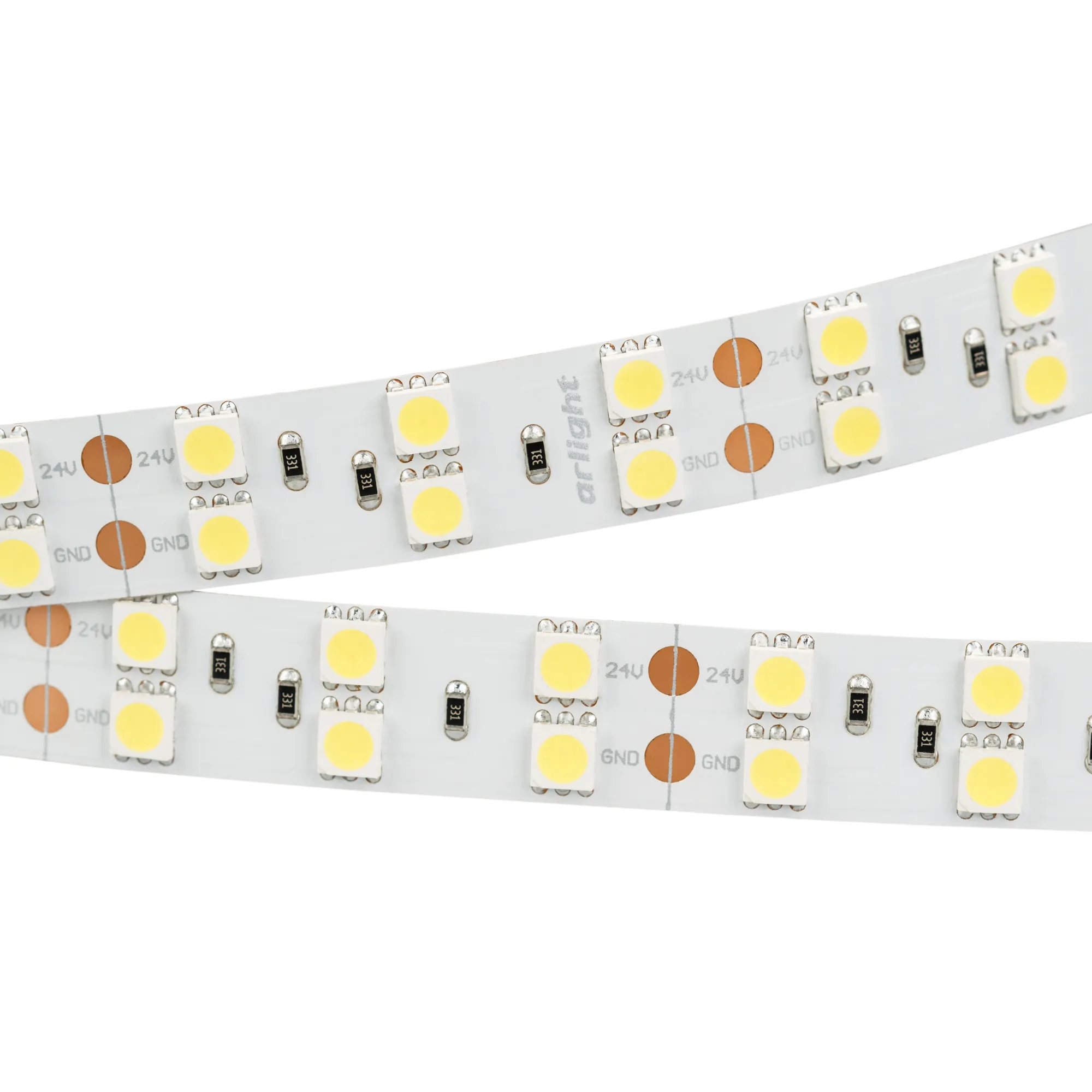 Лента RT 2-5000 24V White6000 2x2 (5060, 600 LED, LUX) (Arlight, 28.8 Вт/м, IP20) - Изображение