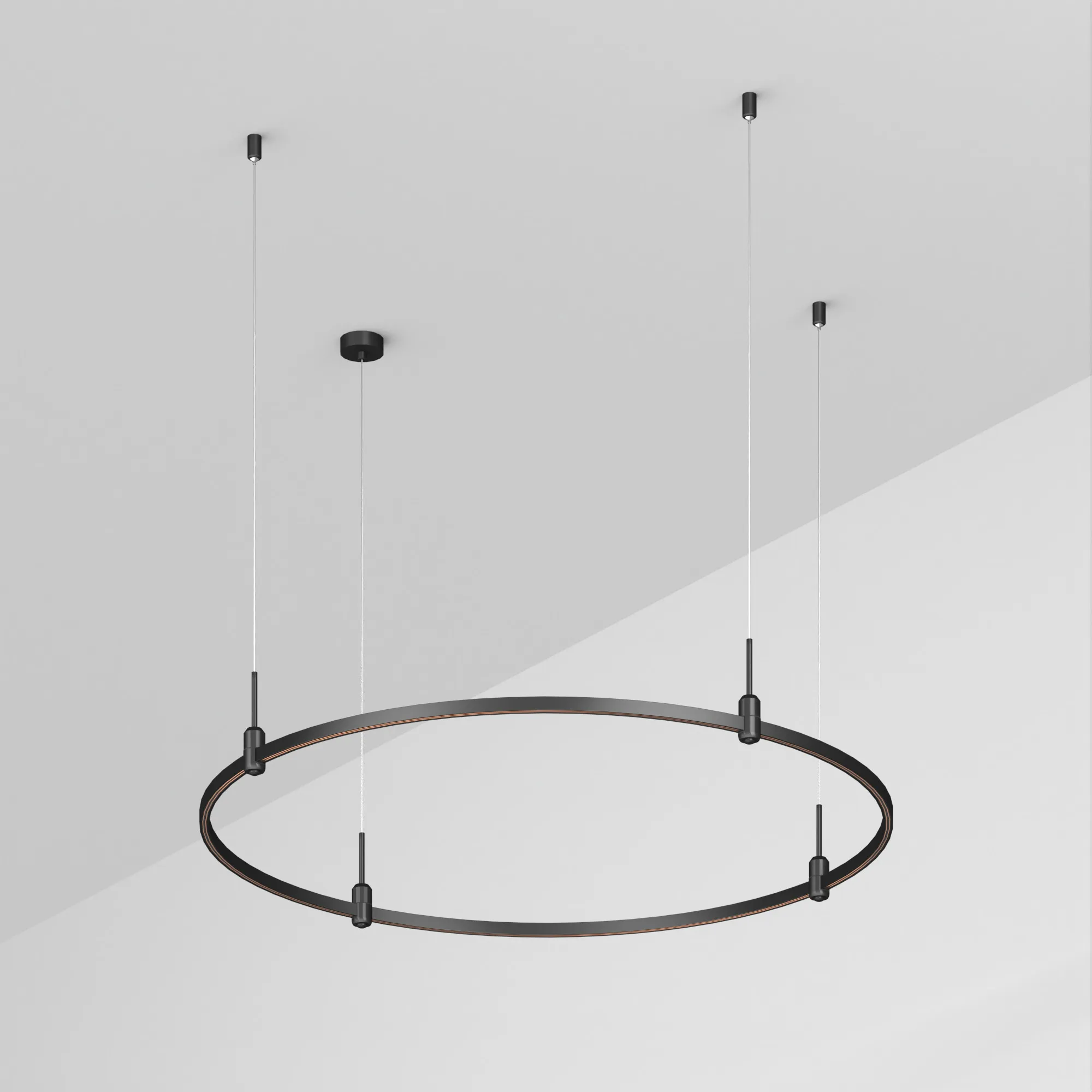 Трек ART-APRIORI-ROUND-HANG-R1200 (BK) (Arlight, IP20 Металл, 3 года) - Изображение