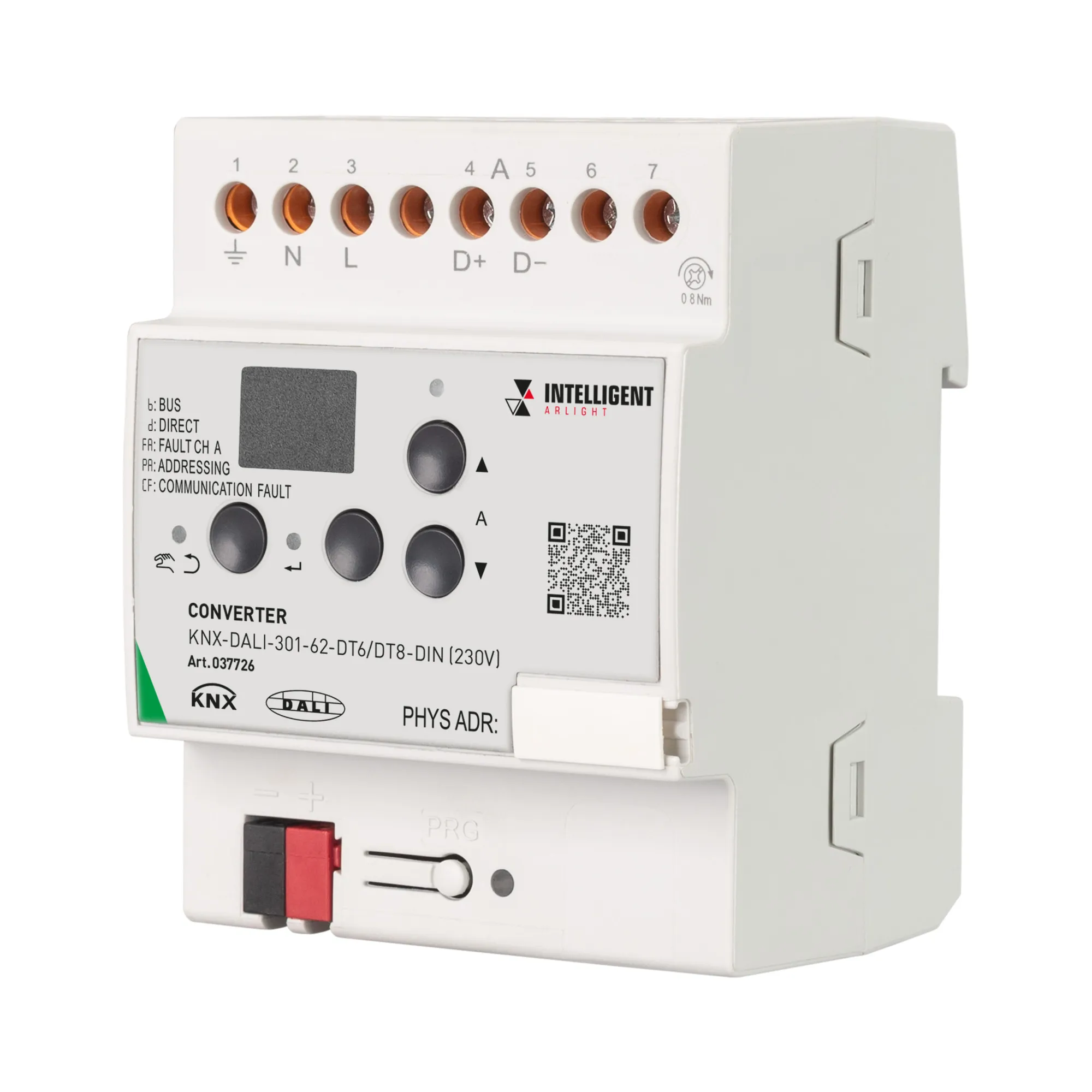 INTELLIGENT ARLIGHT Конвертер KNX-DALI-301-62-DT6/DT8-DIN (230V) (IARL, IP20 Пластик, 3 года) - Изображение