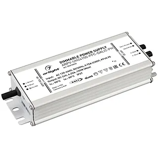 Блок питания ARPV-UH24150-PFC-DALI2-PH (24V, 6.3A, 150W) (Arlight, IP67 Металл, 7 лет) - Изображение