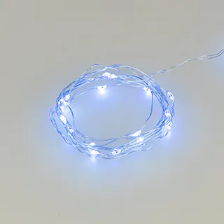 Светодиодная гирлянда ARD-DEW-HOME-2000-CLEAR-20LED-STD Blue (3V, Battery Pack) (Ardecoled, IP20) - Изображение