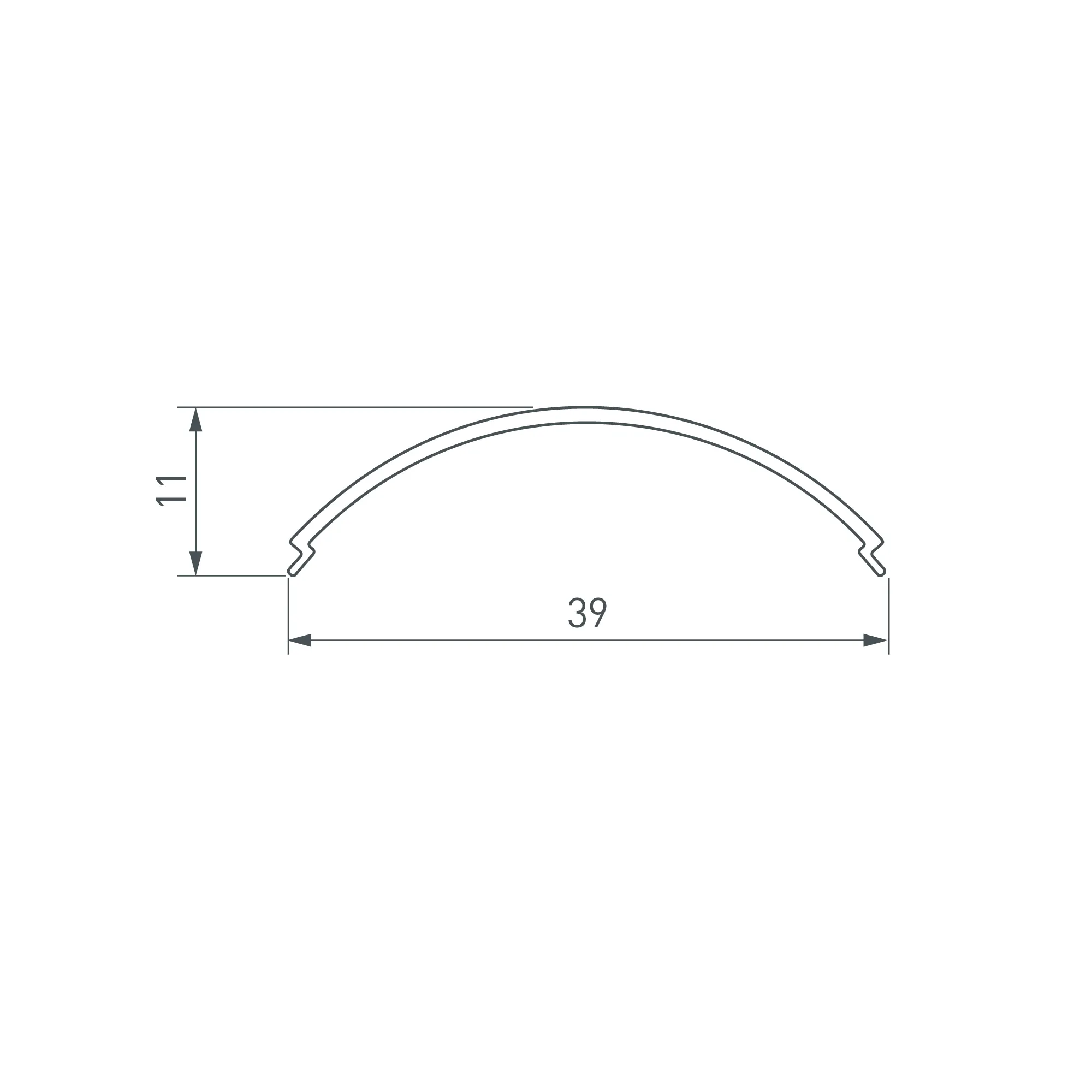 Экран SL-KANT-H30-3000 ROUND OPAL (Arlight, Пластик) - Изображение