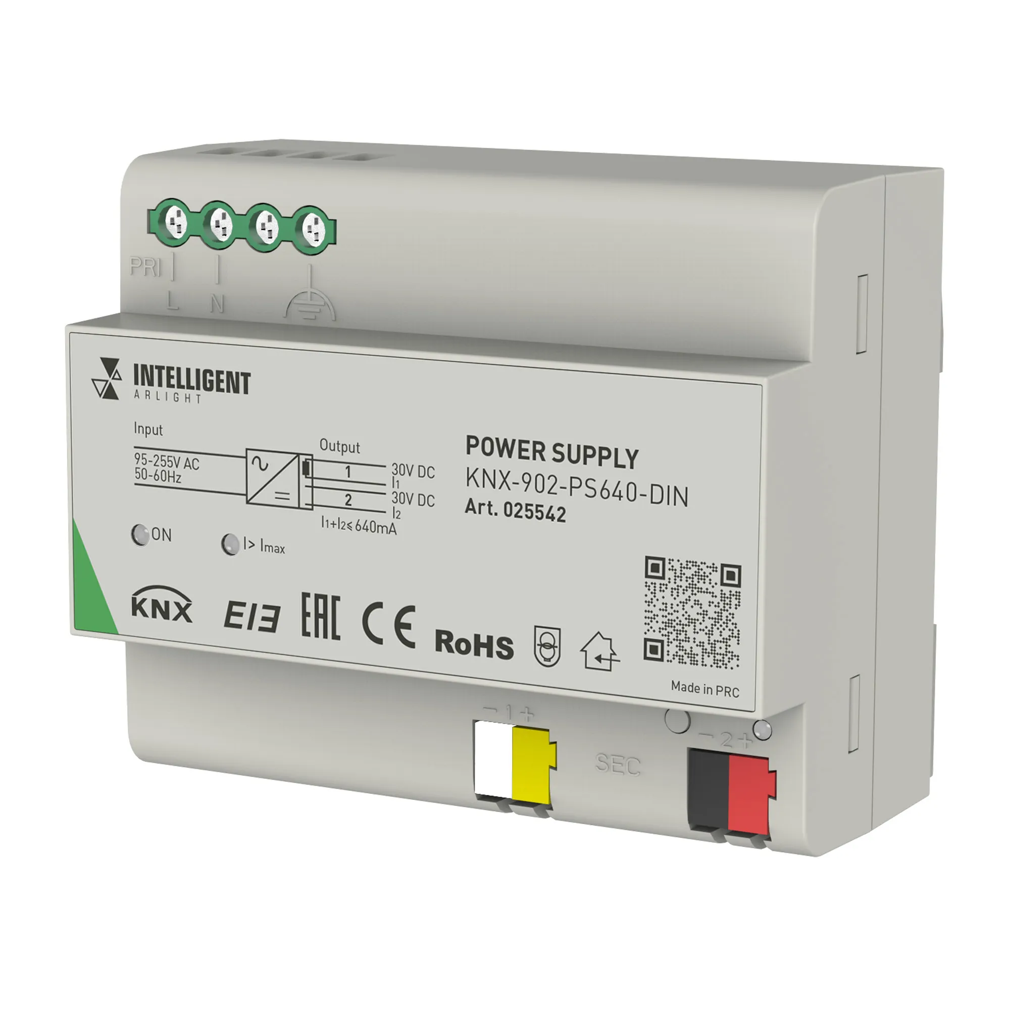 INTELLIGENT ARLIGHT Блок питания шины KNX-902-PS640-DIN (230V, 640mA) (IARL, -) - Изображение