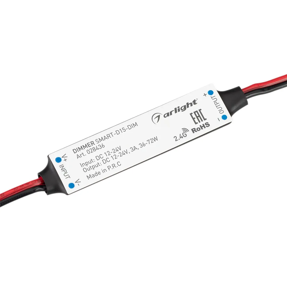 Диммер SMART-D15-DIM (12-24V, 1x3A, 2.4G) (Arlight, IP20 Пластик, 5 лет) - Изображение