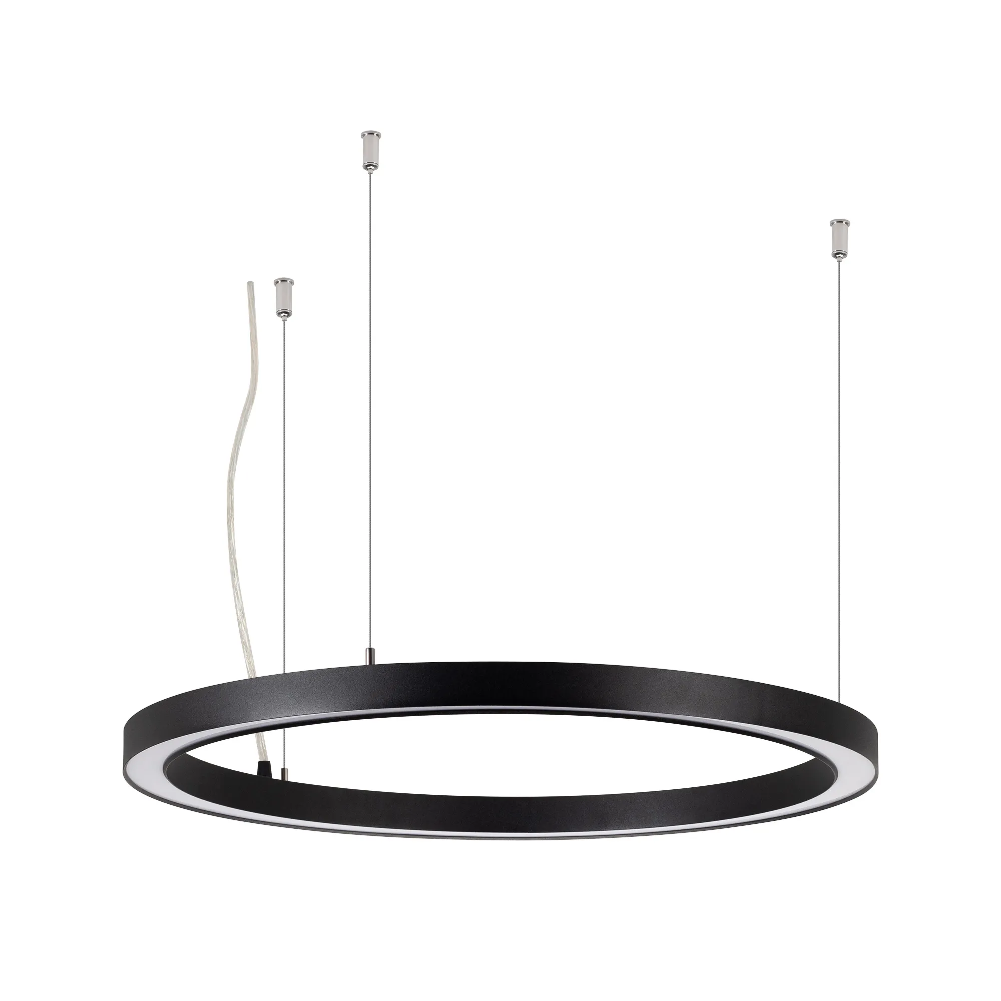 Светильник SP-CIRCLE-HANG-O3535-D600-35W Warm3000 (RAL9005, 120 deg, 230V) IP40 LED (Arlight, Алюминий) - Изображение